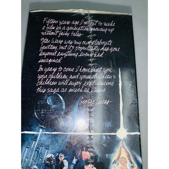 Vintage CBS Fox 1992 VHS Star Wars Trilogy Box Set SEALED NEW - Picture 4 of 10